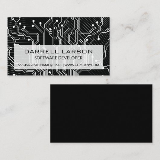 Tech Circuit Board | Lijnen Visitekaartje (Voorkant / Achterkant)