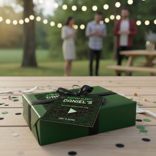 Tech Code Party Bedankt Label