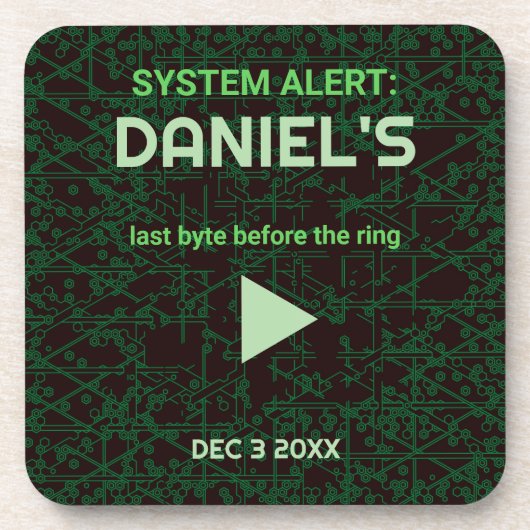 Tech Code Party Drink Coaster Bier Onderzetter (Voorkant)