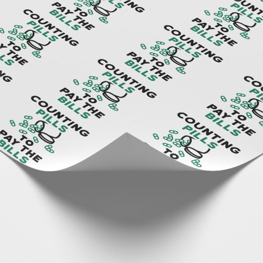 Tech Counting Pills to Pay the Bills Cadeaupapier (Hoek)