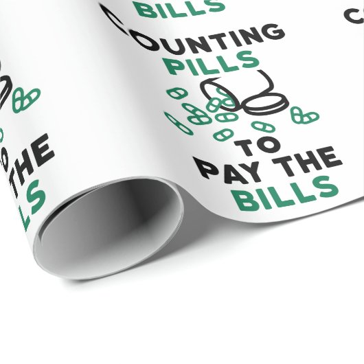 Tech Counting Pills to Pay the Bills Cadeaupapier (Rol Hoek)