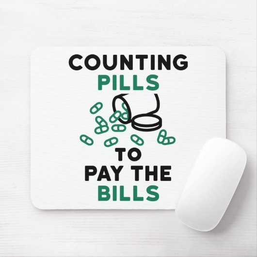 Tech Counting Pills to Pay the Bills Muismat (Met muis)
