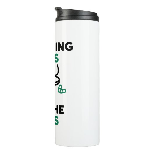 Tech Counting Pills to Pay the Bills Thermosbeker (Geroteerd rechts)