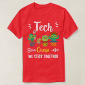Tech Crew, Funny Cute School Cactus Team Tech Teac T-shirt (Design voorkant)