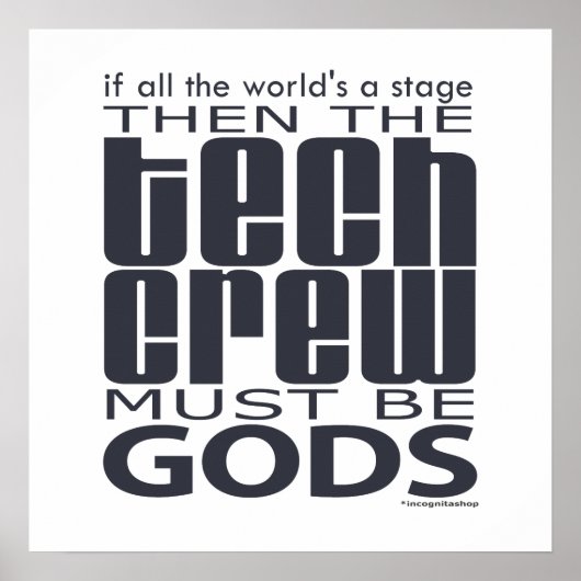 Tech Crew Gods Poster (Voorkant)