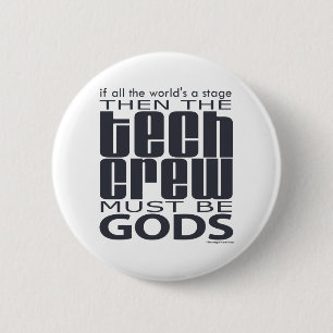 Tech Crew Gods Ronde Button 5,7 Cm