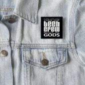 Tech Crew Gods Vierkante Button 5,1 Cm (In situ)