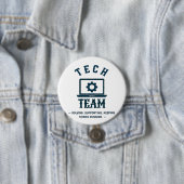 💻 Tech Crew IT-ondersteuningsteam 💻 Ronde Button 7,6 Cm (In situ)