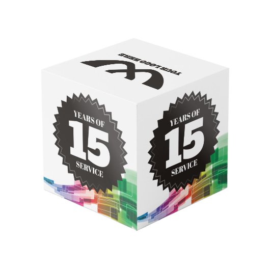 Tech curve 15-jarige beloning werknemer kubus (Achter hoekig)