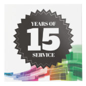 Tech curve 15-jarige beloning werknemer kubus (Voorkant)