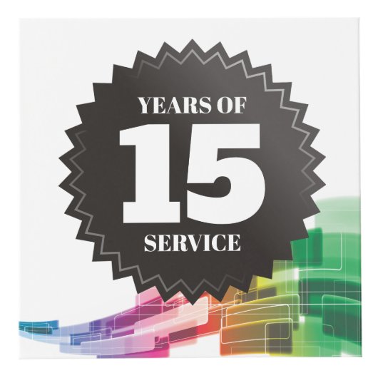 Tech curve 15-jarige beloning werknemer kubus (Voorkant)