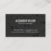 Tech Cyber Shield Logo | geometrische achtergrond Visitekaartje (Achterkant)