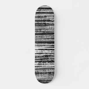 Tech Decay - zwart en wit op hout Skateboard