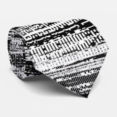 Tech Decay - zwart-wit Stropdas (Opgerold)