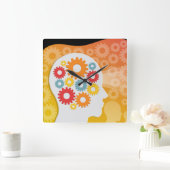 Tech Design Square Wall klok (Huis)