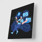 Tech Design Square Wall klok (Hoek)