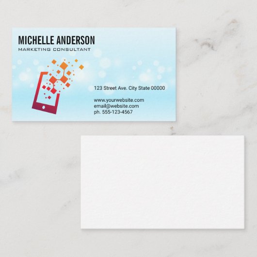 Tech Device Logo | Sociale marketing Visitekaartje (Voorkant / Achterkant)