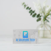 Tech Document Logo | Financieel diagram Visitekaartje (Staand voorkant)