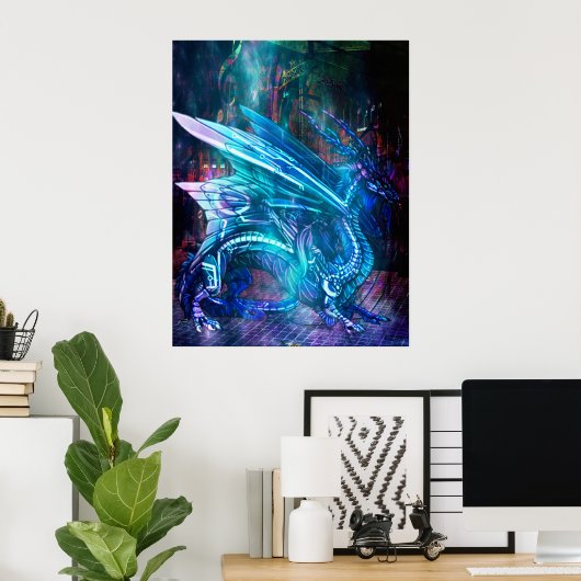 Tech dragon poster (Thuiskantoor)