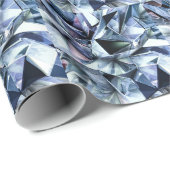 Tech driehoek kristal: 3D achtergrond Cadeaupapier (Rol Hoek)