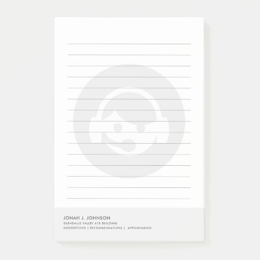 Tech + Dsipatch Callcenter | Minimale Stijl Post-it® Notes (Voorkant)