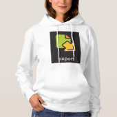 Tech Export-pictogram Digitale gegevensbestand Hoodie (Voorkant)