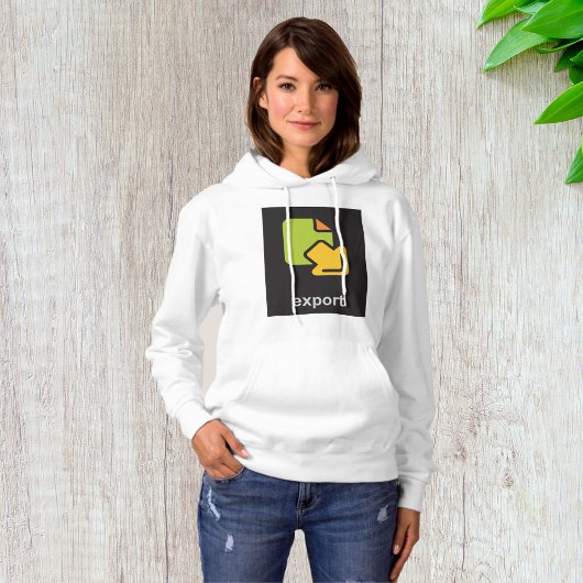 Tech Export-pictogram Digitale gegevensbestand Hoodie