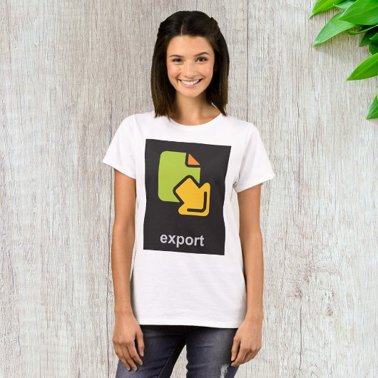 Tech Export-pictogram Digitale gegevensbestand T-shirt
