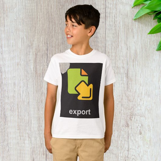 Tech Export-pictogram Digitale gegevensbestand T-shirt