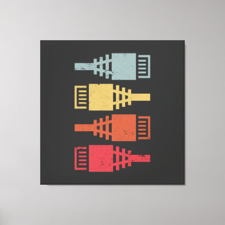 Tech Fanatieke Netwerk Ingenieur LAN Feest Canvas Afdruk