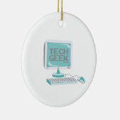 Tech Geek Keramisch Ornament (Rechts)