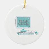 Tech Geek Keramisch Ornament (Voorkant)
