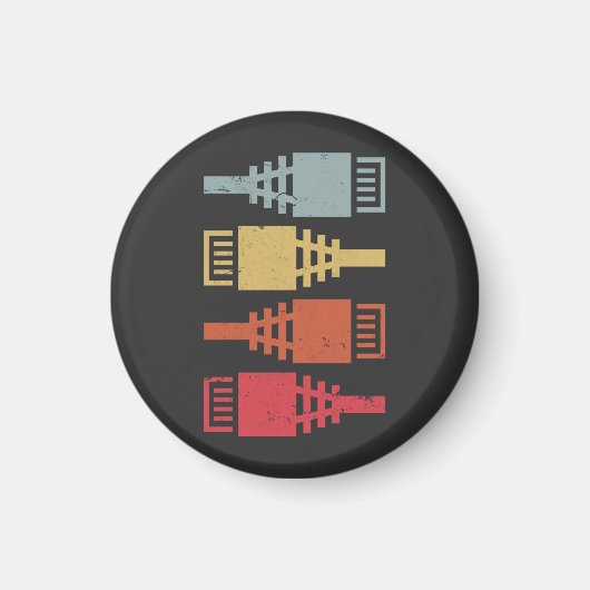 Tech Geek Network Engineer LAN Party Magneet (Voorkant)