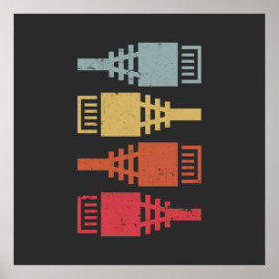 Tech Geek Network Engineer LAN Party Poster