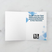 Tech geometrisch universeel jaar werknemersverjaar kaart (Binnen)