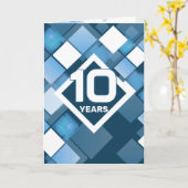 Tech geometrisch universeel jaar werknemersverjaar kaart (Gele Bloem)