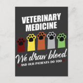 Tech Gift for Veterinary Tech Draw Blood Briefkaart (Voorkant)