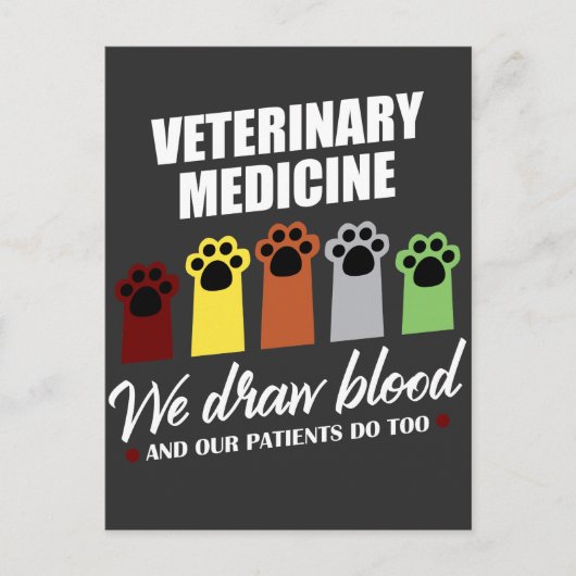 Tech Gift for Veterinary Tech Draw Blood Briefkaart (Voorkant)