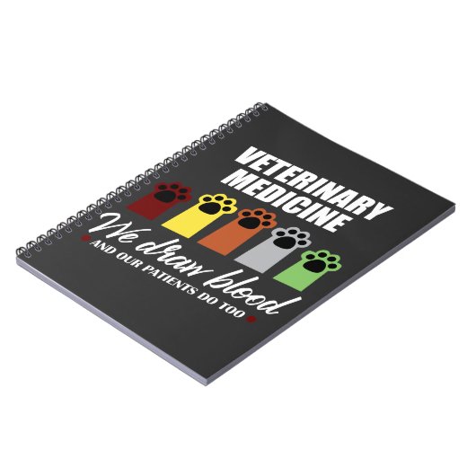 Tech Gift for Veterinary Tech Draw Blood Notitieboek (Linkerzijde)
