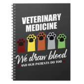 Tech Gift for Veterinary Tech Draw Blood Notitieboek (Voorkant)