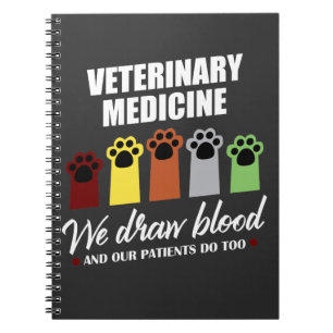 Tech Gift for Veterinary Tech Draw Blood Notitieboek