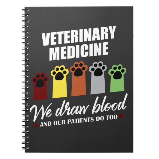 Tech Gift for Veterinary Tech Draw Blood Notitieboek (Voorkant)
