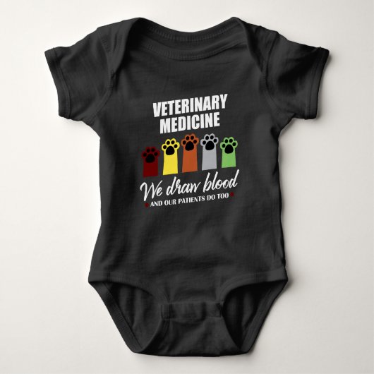 Tech Gift for Veterinary Tech Draw Blood Romper (Voorkant)