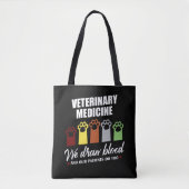 Tech Gift for Veterinary Tech Draw Blood Tote Bag (Voorkant)
