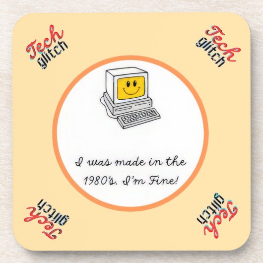 Tech Glitch Bier Onderzetter (Voorkant)