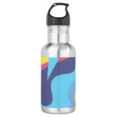 Tech Grid Abstract Stainless Water Bottle Waterfles (Voorkant)