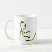 Tech Guy Stickman Koffiemok (Links)