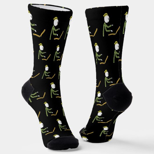 Tech Guy Stickman Sokken (Gebogen)