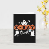 Tech Halloween Technician Squad Xray Tech Pumpkin Kaart (Gele Bloem)
