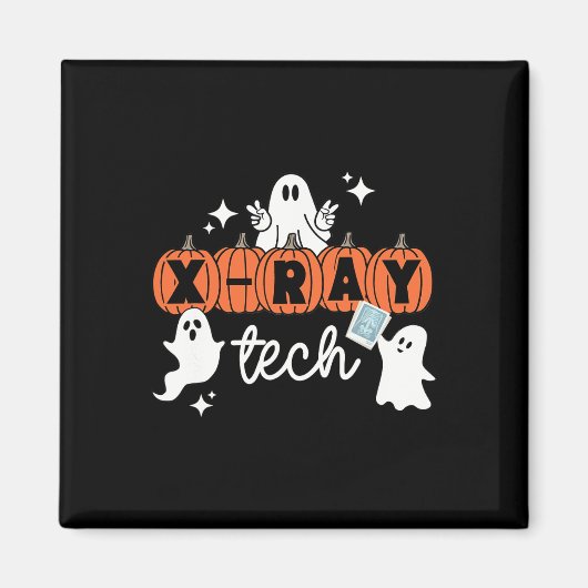 Tech Halloween Technician Squad Xray Tech Pumpkin Magneet (Voorkant)